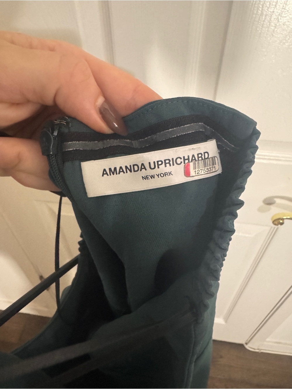 Amanda Uprichard Deep Teal Green Dress